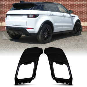 Predator 4x4 Black Exhaust Rear Bumper Surrounds To Fit Range Rover Evoque L538 10-17