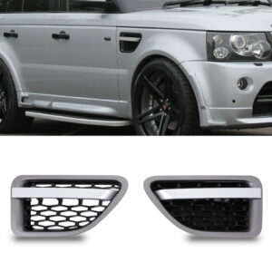 Predator 4x4 Grey & Black Side Air Vents To Fit Range Rover Sport L320 05-09