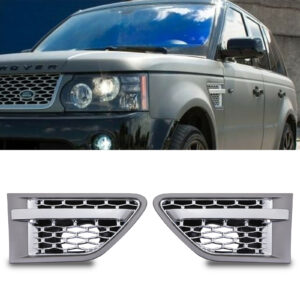Predator 4x4 Grey & Chrome Side Air Vents To Fit Range Rover Sport 10-13