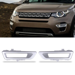 Predator 4x4 Silver Front Fog Light Covers To Fit Land Rover Discovery Sport 14+