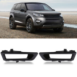 Predator 4x4 Gloss Black Front Fog Light Covers To Fit Land Rover Discovery Sport 14+