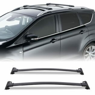 Ford Kuga MK1 08-12 Full Length Black Roof Cross Bars