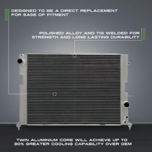 Predator4x4 High Flow Alloy Radiator To Fit Land Rover Discovery 2 TD5 ...