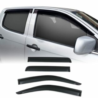 Isuzu D Max 12-19 Black Wind Deflectors
