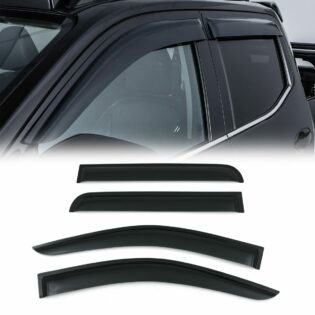 Nissan Navara D23 NP300 2014+ Black Wind Deflectors