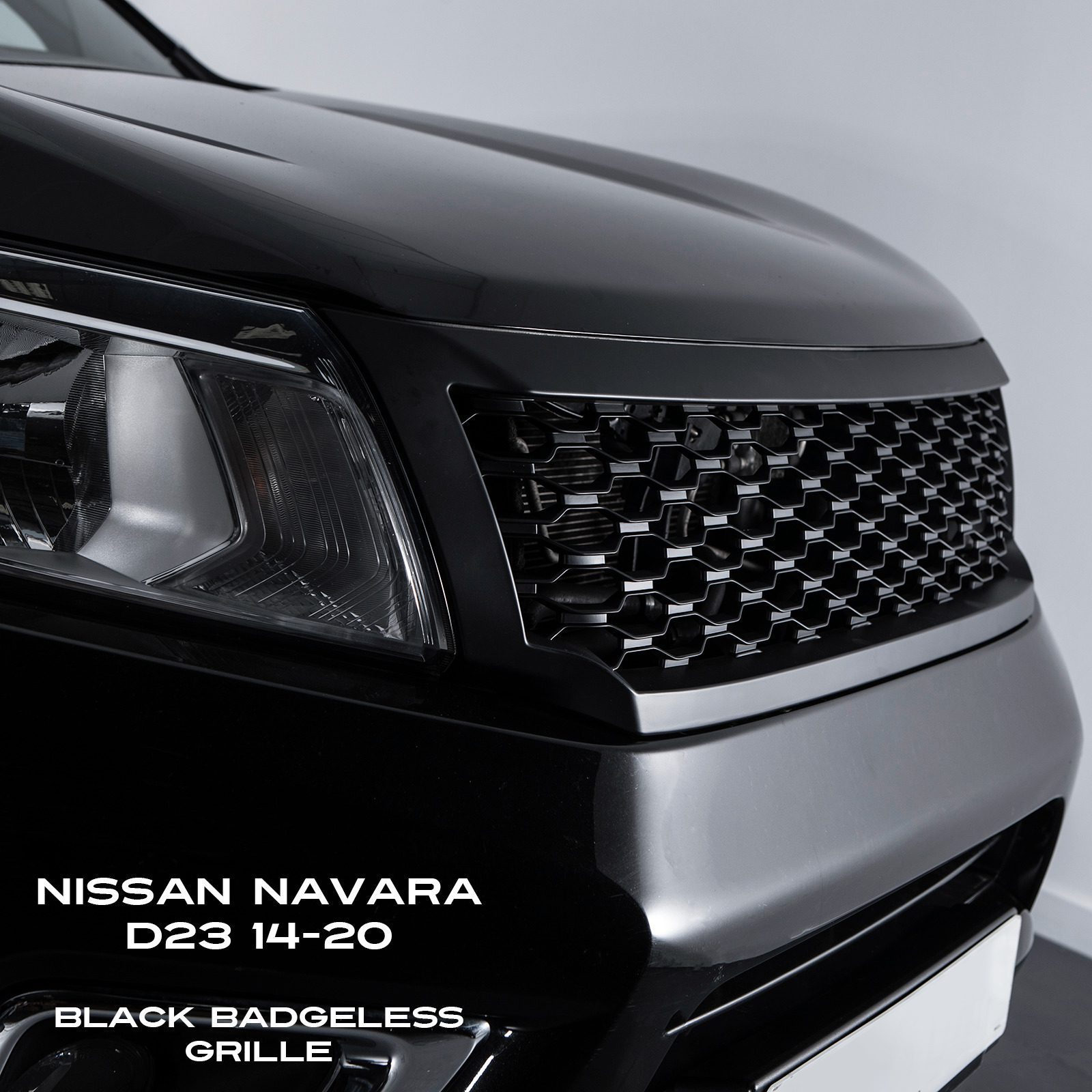 Nissan Navara Black Badgless Grille