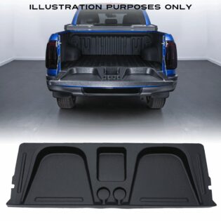 Ford Ranger T6 T7 T8 11-22 Black Tailgate Seat With Cup Holders
