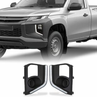 Mitsubishi L200 Triton Series 6 19-23 LED DRL Fog Light Surrounds