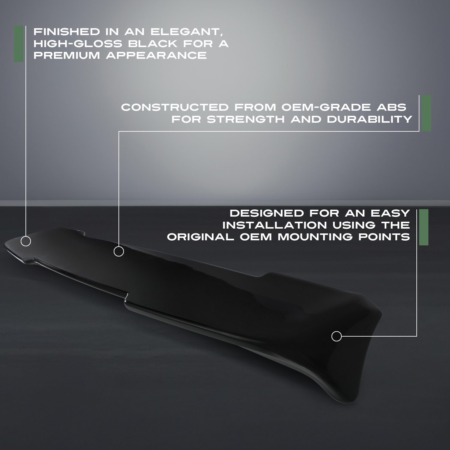 Nissan Navara D23 NP300 15-21 Gloss Black Roof Spoiler | Predator4x4