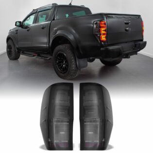 Ford Ranger T6 T7 T8 12-22 Smoked LED Rear Tail Lights