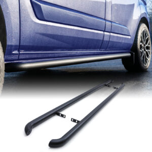 Ford Transit Custom SWB 2013+ Matte Black 2.4 Inch Side Bars