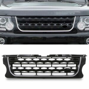 Predator 4x4 Facelift Black & Silver Grille To Fit Land Rover Discovery 4 14-17