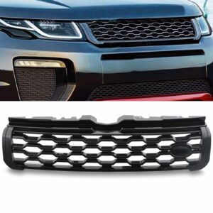 Predator 4x4 Gloss Black Hex Style Grille To Fit Land Rover Range Rover Evoque 10-17
