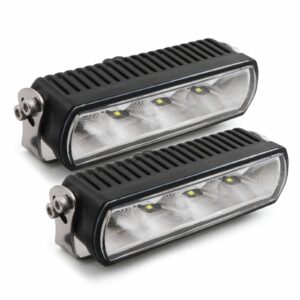 Universal Emarked DIY 2 x 6 Black Grille Light Kit