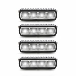Universal Emarked DIY 4 x 6 Chrome Grille Light Kit