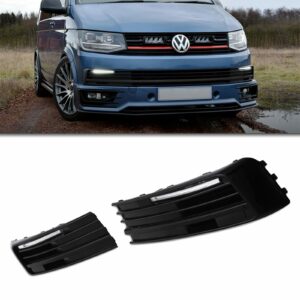 VW Transporter T6 16+ Front Bumper LED DRL Fog Light Covers