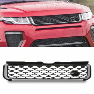 Predator 4x4 Black & Silver Dynamic Look Front Grille To Fit Range Rover Evoque L551 19+