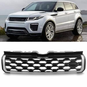 Predator 4x4 Front Black & Silver Hex Style To Fit Land Rover Range Rover Evoque 10-17