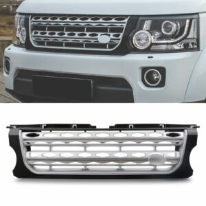 Predator 4x4 Black And Silver Grille To Fit Land Rover Discovery 4 15-17