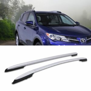 Toyota RAV4 MK4 XA40 13-15 Extended Silver Roof Rails