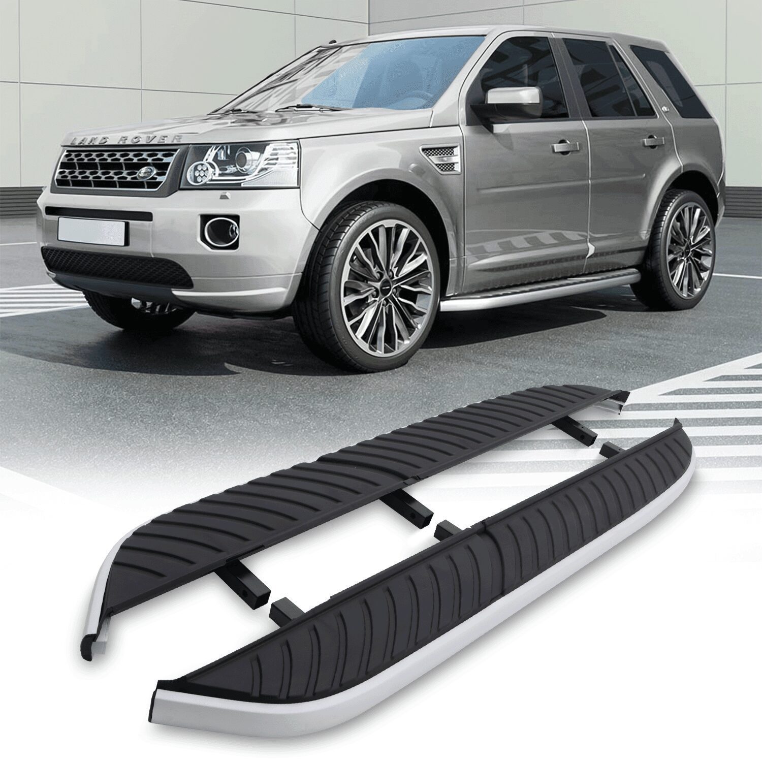 Image of Predator 4x4 Side Steps To Fit Land Rover Freelander 2 L359 2007+