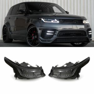 Predator 4x4 Front LED Headlights To Fit Range Rover Sport L494 18-21