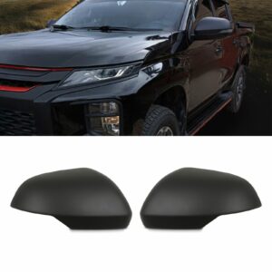 Mitsubishi L200 Triton 2019-2023 Black Door Mirror Covers