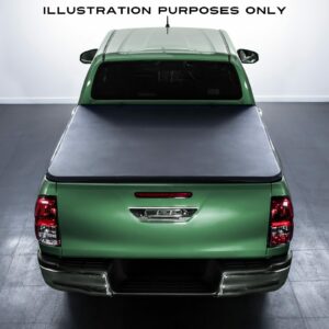 Isuzu D Max RG 2021+ Black Tri-Fold Soft Tonneau Truck Bed Cover