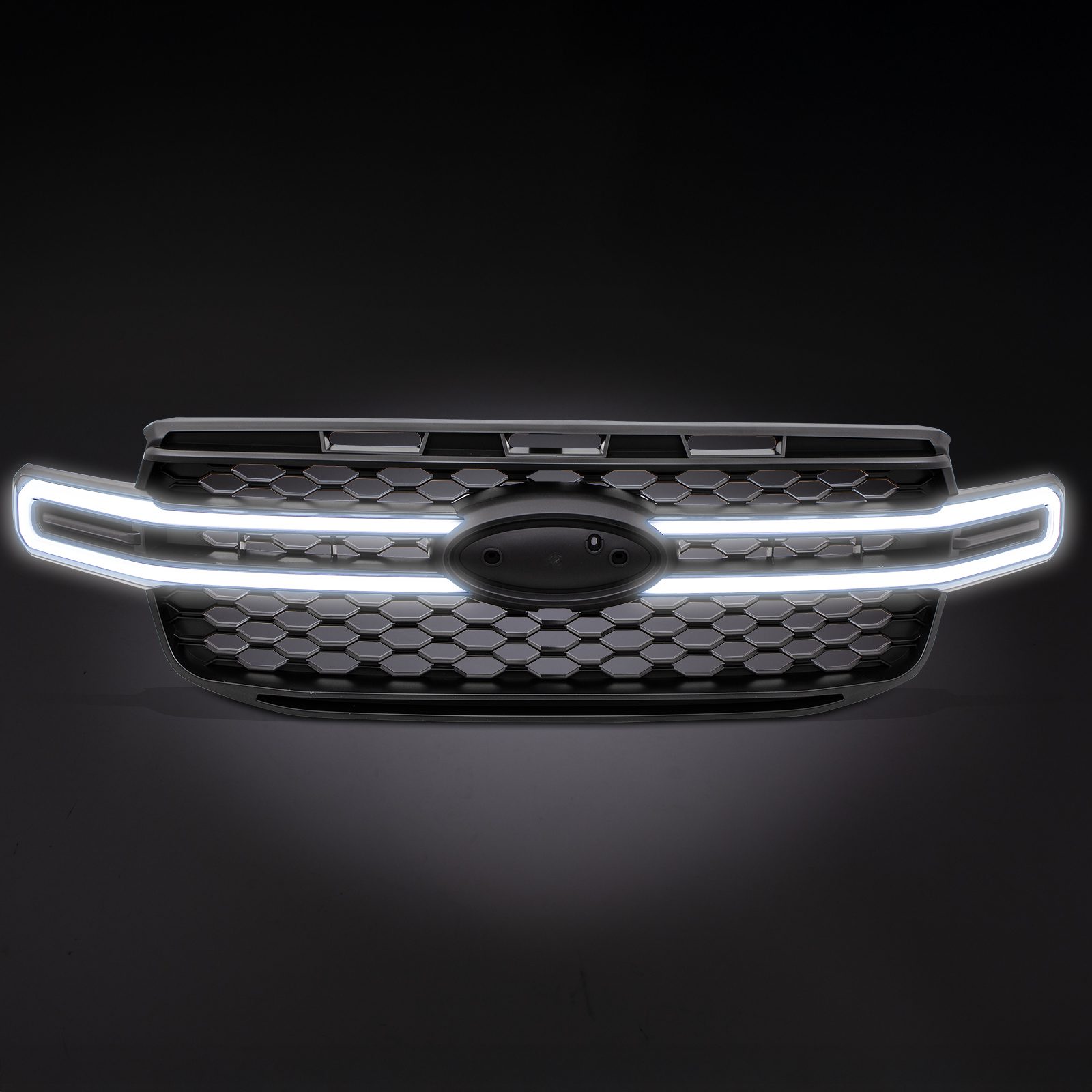 Image of Ford Ranger T9 Wildtrak 2023+ Matte Black Dynamic LED DRL Grille