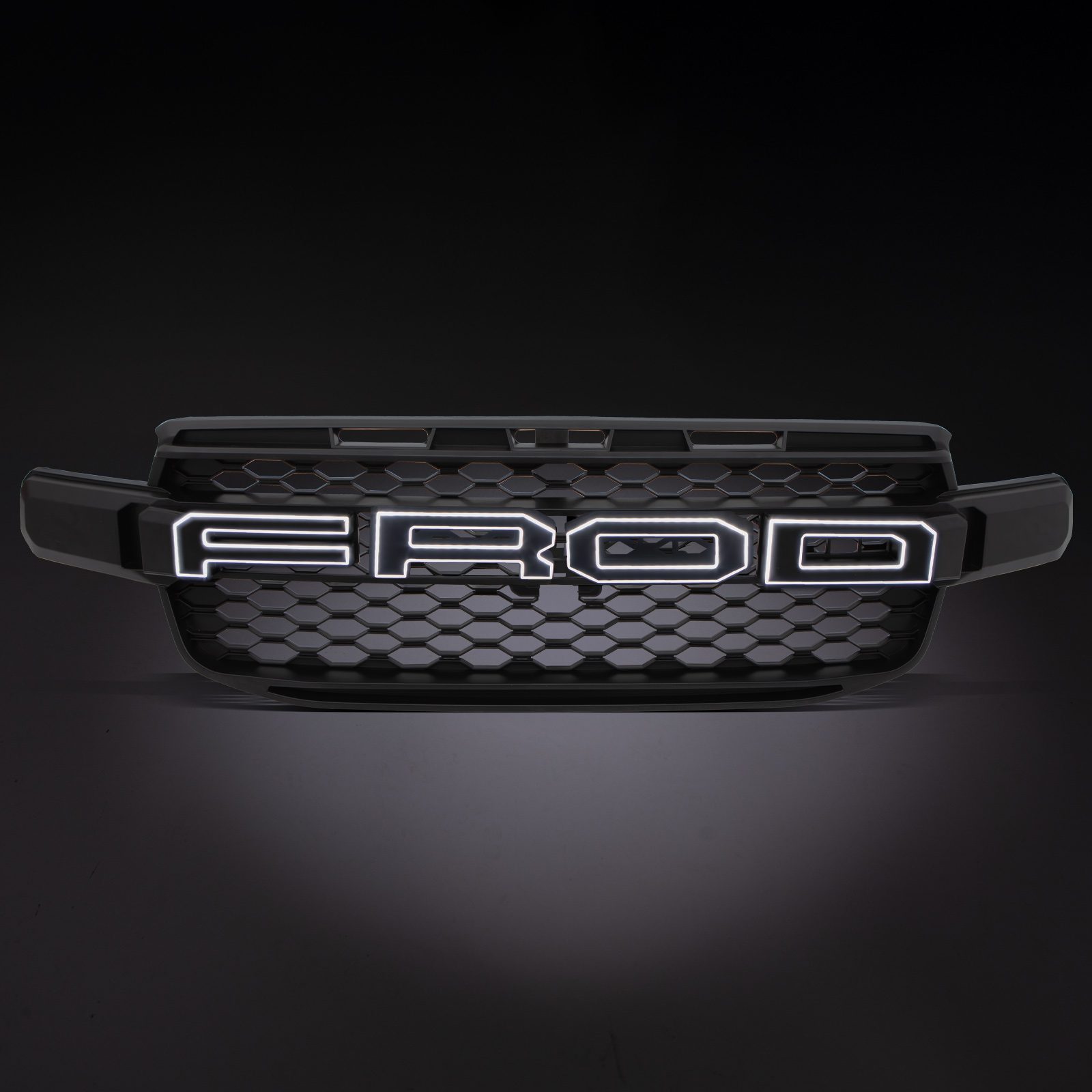 Image of Ford Ranger T9 Wildtrak 2023+ Matte Black Grille with Dynamic LED Badge