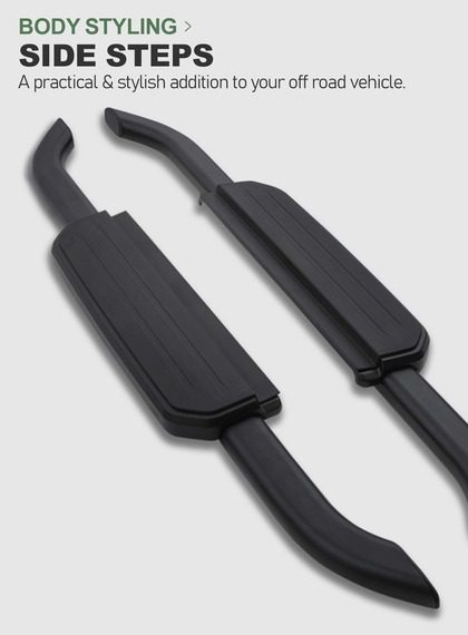 body styling side steps mega menu graphic