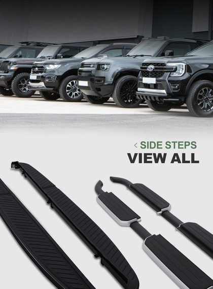 view all side steps mega menu graphic