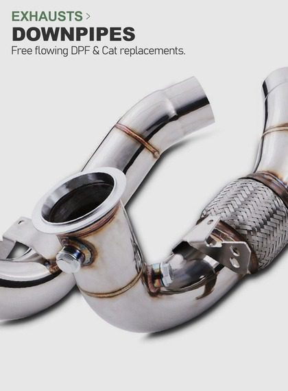 exhausts downpipes mega menu graphic