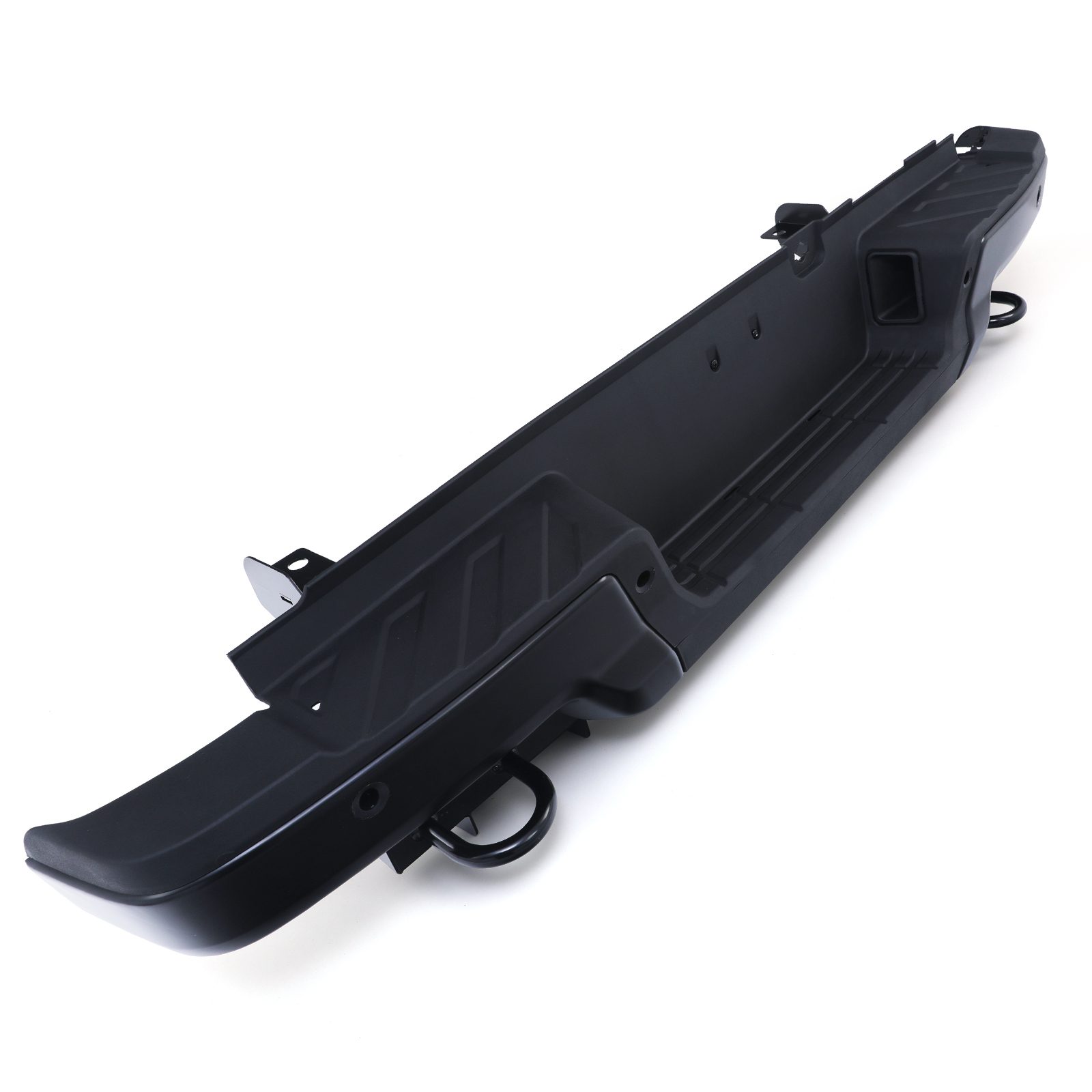 Ford Ranger T9 2023+ Black Rear Raptor Style Bumper with Sensor Holes