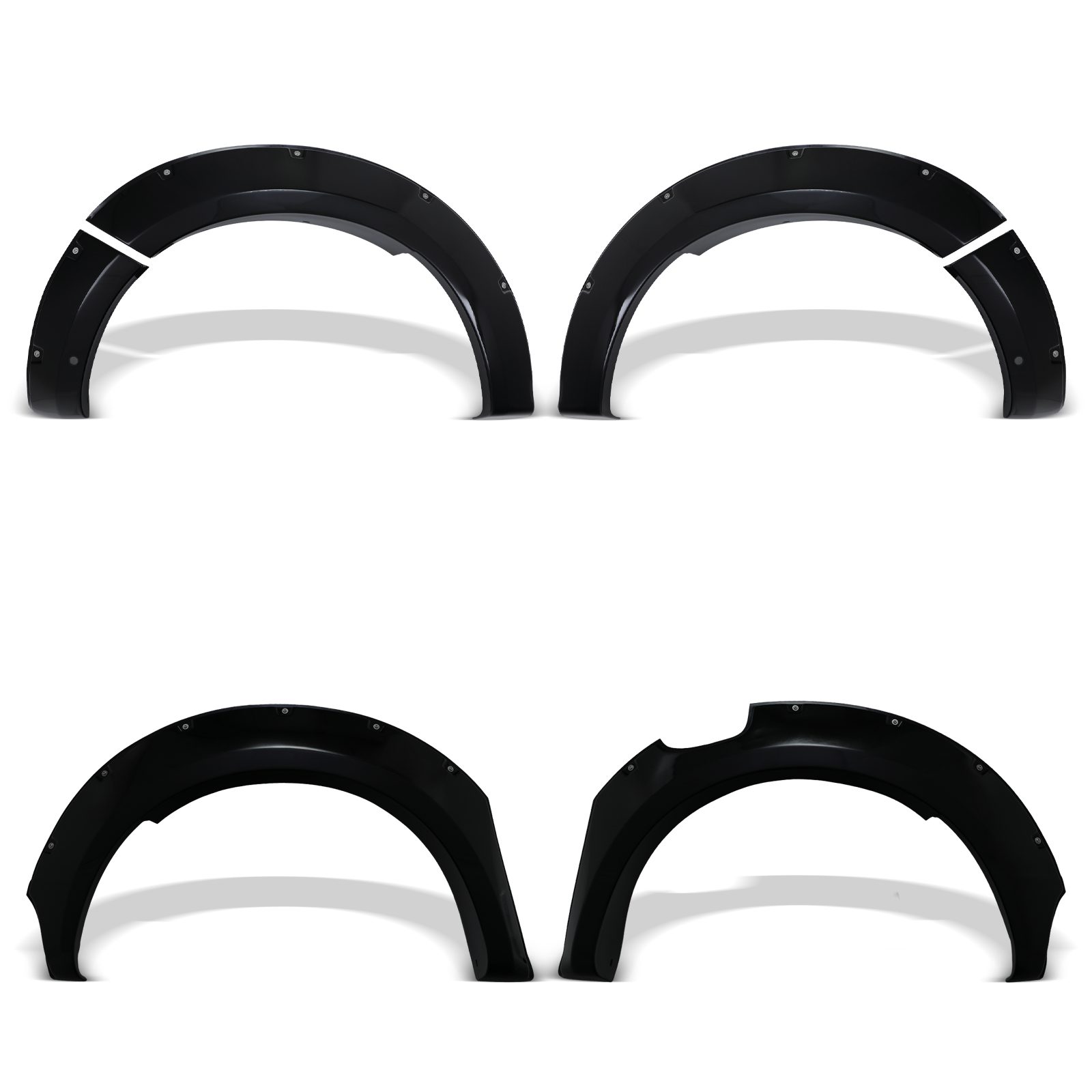 Ford Ranger Wildtrak T9 2022+ Gloss Black 9" Wheel Arches With Sensor Hole