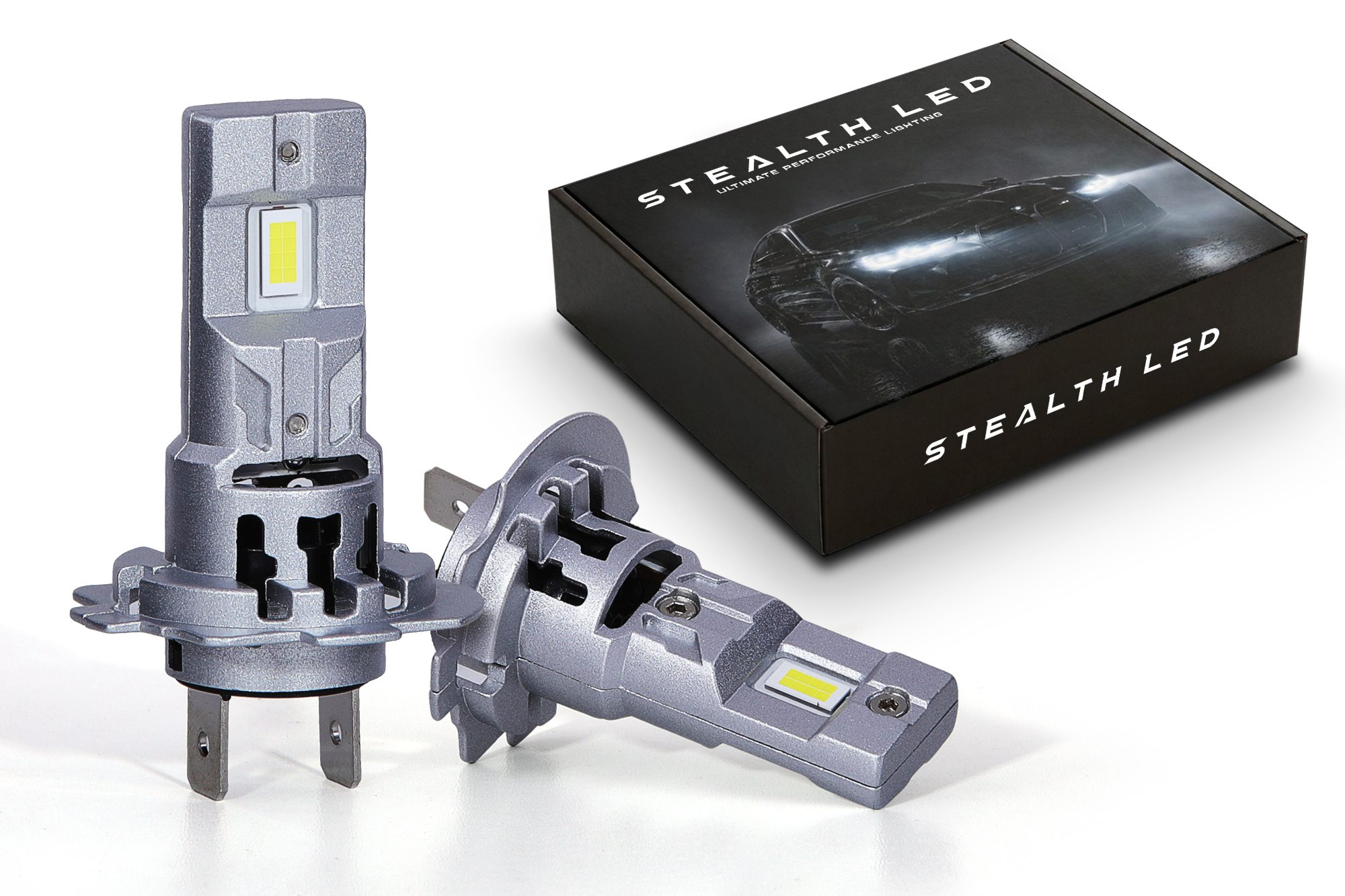 Stealth LED H7 Headlight Bulb Pair – 2800 lumens