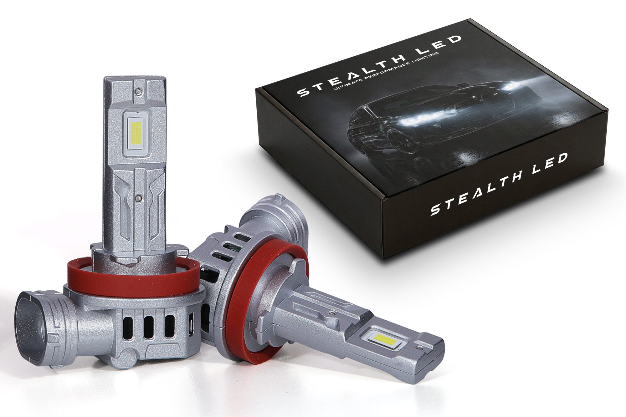 Stealth LED H11 Headlight Bulb Pair – 2800 lumens