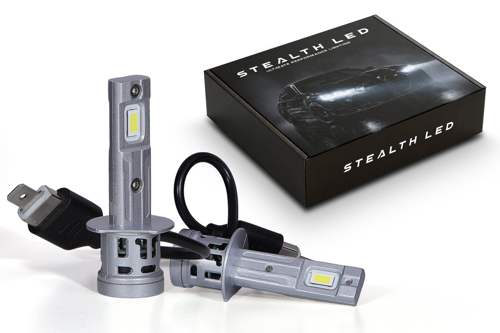 Stealth LED H1 Headlight Bulb Pair 2800 lumens
