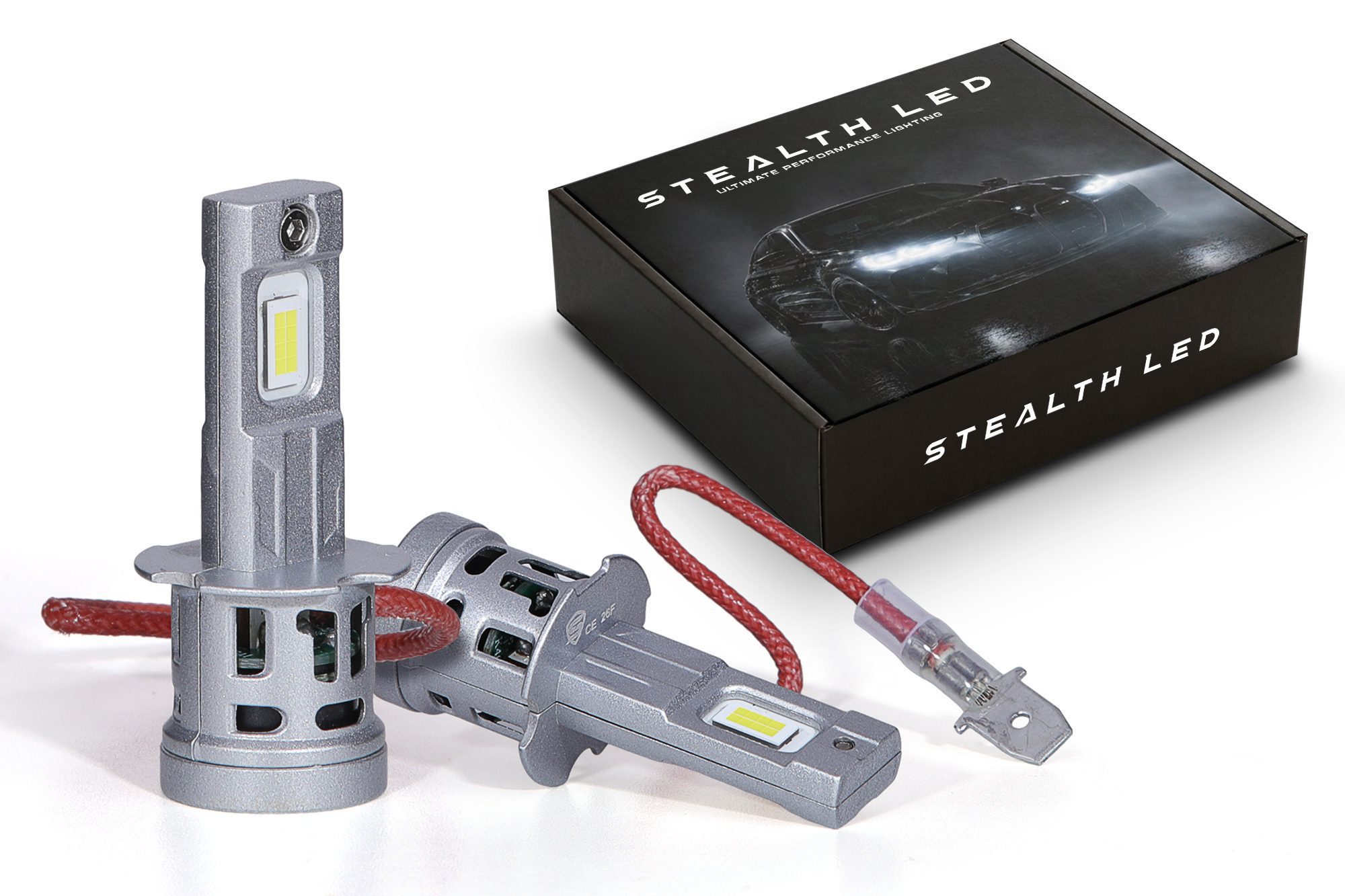 Stealth LED H3 Headlight Bulb Pair – 2800 lumens