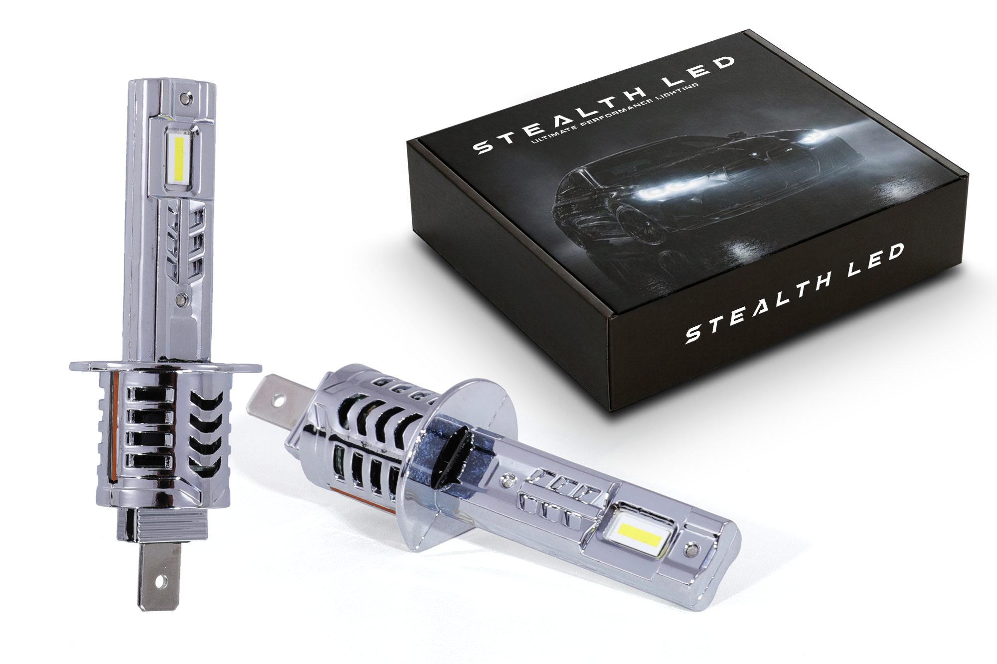 Stealth LED H1 Headlight Bulb Pair – 3200 lumens