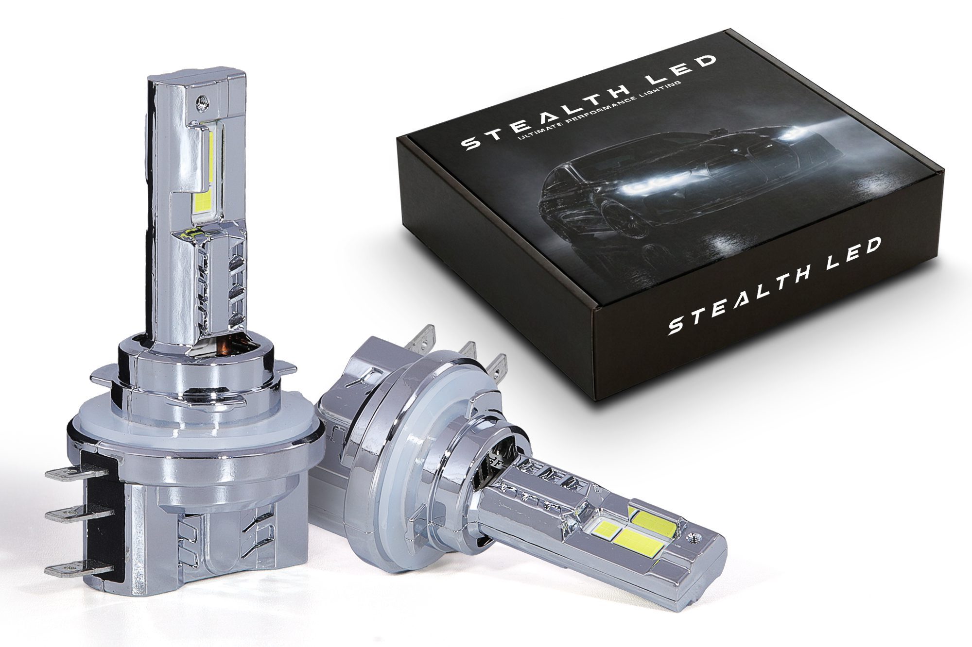 Stealth LED H15 Headlight Bulb Pair – 3200 lumens
